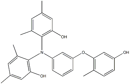 N,N-Bis(6-hydroxy-2,4-dimethylphenyl)-3-(3-hydroxy-6-methylphenoxy)benzenamine|