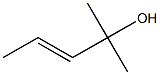 (E)-2-Methyl-3-penten-2-ol 结构式