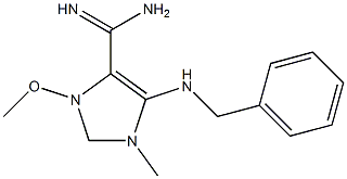 5-ベンジルアミノ-N2-メトキシ-1-メチル-1H-イミダゾール-4-カルボアミジン 化学構造式