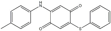 2-(Phenylthio)-5-[(4-methylphenyl)amino]-2,5-cyclohexadiene-1,4-dione Structure