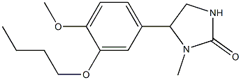 3-Methyl-4-[3-butoxy-4-methoxyphenyl]-2-imidazolidone