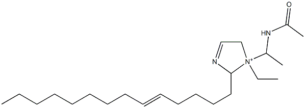 1-[1-(Acetylamino)ethyl]-1-ethyl-2-(5-tetradecenyl)-3-imidazoline-1-ium,,结构式