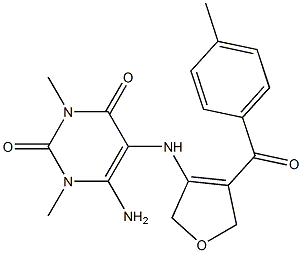 6-Amino-5-[[2,5-dihydro-4-(4-methylbenzoyl)furan]-3-ylamino]-1,3-dimethyluracil