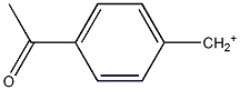 4-Acetylbenzyl cation Structure