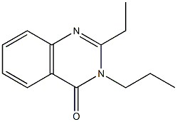 2-エチル-3-プロピルキナゾリン-4(3H)-オン 化学構造式