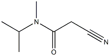 3-(Isopropylmethylamino)-3-oxopropanenitrile Structure