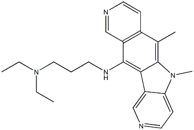 N-[3-(Diethylamino)propyl]-5,6-dimethyl-5H-pyrido[3',4':4,5]pyrrolo[2,3-g]isoquinolin-11-amine Struktur