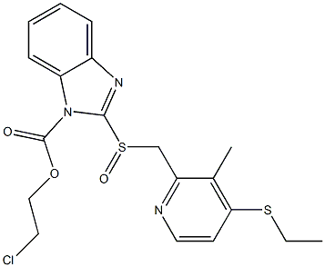 2-[[(4-Ethylthio-3-methyl-2-pyridinyl)methyl]sulfinyl]-1H-benzimidazole-1-carboxylic acid 2-chloroethyl ester