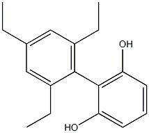 2-(2,4,6-Triethylphenyl)benzene-1,3-diol Structure