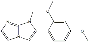 1-Methyl-2-(2,4-dimethoxyphenyl)-1H-imidazo[1,2-a]imidazole 结构式