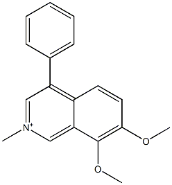 7,8-Dimethoxy-2-methyl-4-phenylisoquinolinium