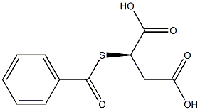 [R,(+)]-(Benzoylthio)succinic acid 结构式