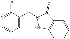 2-[(2-Chloro-3-pyridinyl)methyl]-1H-indazol-3(2H)-one,,结构式