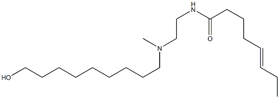 N-[2-[N-(9-Hydroxynonyl)-N-methylamino]ethyl]-5-octenamide Structure