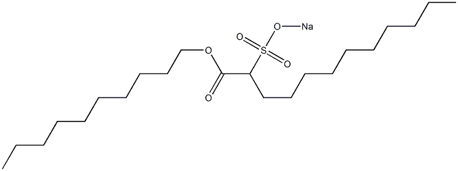 2-(Sodiosulfo)dodecanoic acid decyl ester,,结构式