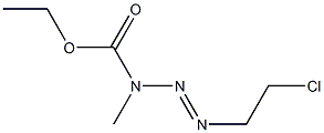 [1-(2-Chloroethyl)-3-methyltriazen-3-yl]formic acid ethyl ester Struktur