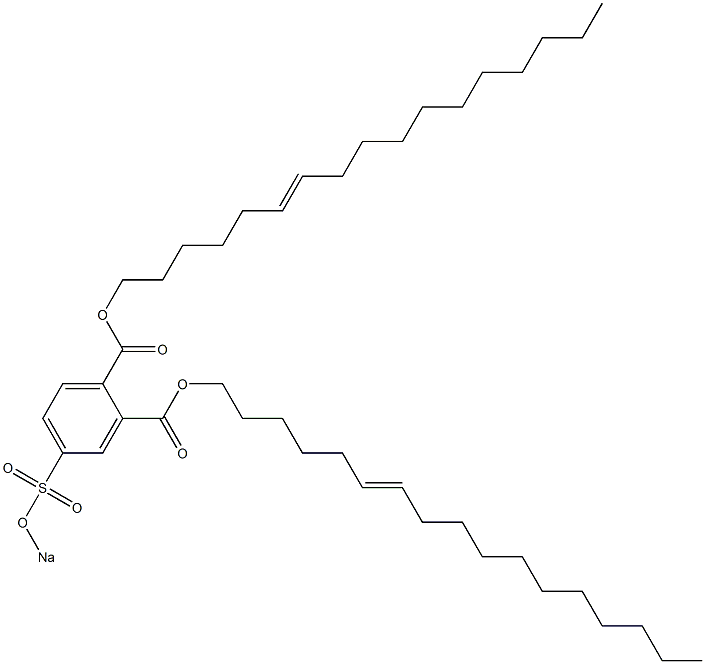 4-(Sodiosulfo)phthalic acid di(6-heptadecenyl) ester Structure