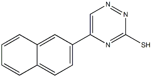 5-(2-Naphtyl)-1,2,4-triazine-3-thiol Struktur