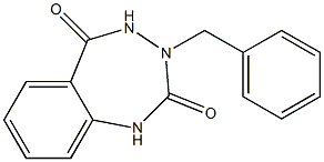 3-ベンジル-1H-1,3,4-ベンゾトリアゼピン-2,5(3H,4H)-ジオン 化学構造式