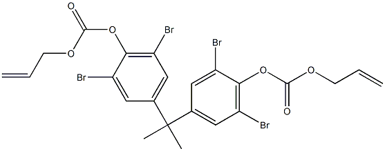 2,2-Bis[4-(allyloxycarbonyloxy)-3,5-dibromophenyl]propane Structure