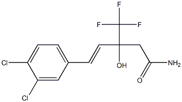 (E)-5-(3,4-Dichlorophenyl)-3-hydroxy-3-trifluoromethyl-4-pentenamide