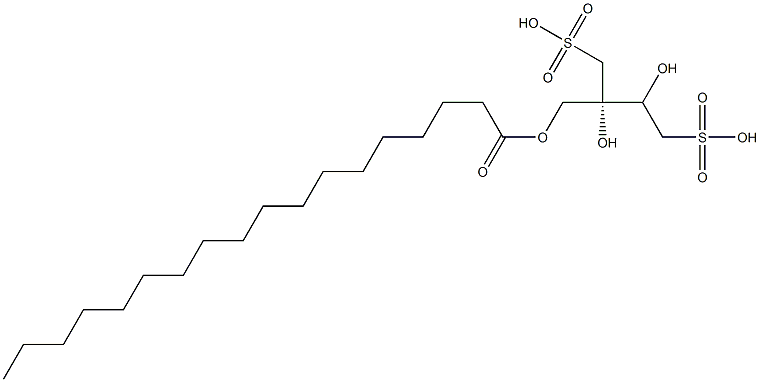 [S,(-)]-1,2,3-Propanetriol 1-stearate 2,3-di(methanesulfonate) Structure