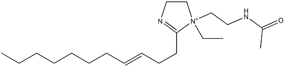 1-[2-(Acetylamino)ethyl]-1-ethyl-2-(3-undecenyl)-2-imidazoline-1-ium Structure