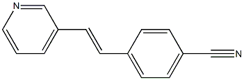 3-(4-Cyanostyryl)pyridine 结构式