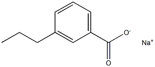 3-Propylbenzoic acid sodium salt Structure