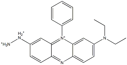 3-Diazonio-7-diethylamino-5-phenylphenazin-5-ium Structure