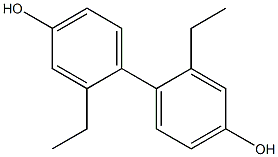 2,2'-Diethyl-1,1'-biphenyl-4,4'-diol 结构式