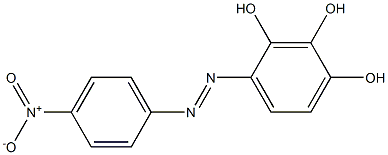 2,3,4-Trihydroxy-4'-nitroazobenzene Structure