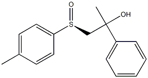 (S)-1-Methyl-1-(phenyl)-2-(4-methylphenylsulfinyl)ethanol Structure
