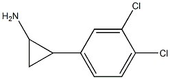 2-(3,4-ジクロロフェニル)シクロプロピルアミン 化学構造式