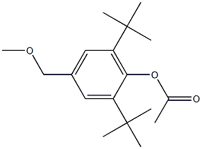 2,6-Bis(1,1-dimethylethyl)-4-(methoxymethyl)phenol acetate,,结构式