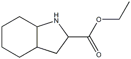 Octahydro-1H-indole-2-carboxylic acid ethyl ester Structure