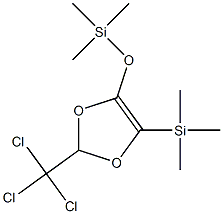 2-(Trichloromethyl)-4-[(trimethylsilyl)oxy]-5-(trimethylsilyl)-1,3-dioxole 结构式