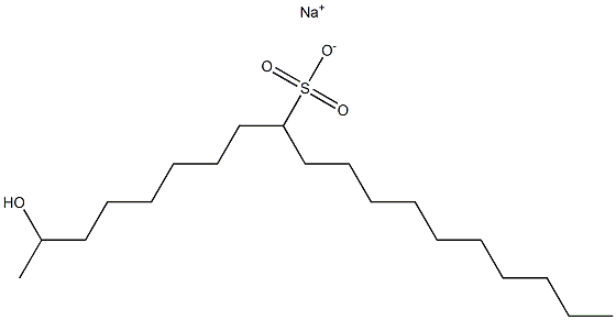 2-Hydroxynonadecane-9-sulfonic acid sodium salt