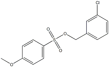 4-Methoxybenzenesulfonic acid 3-chlorobenzyl ester Structure