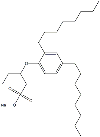 2-(2,4-Dioctylphenoxy)butane-1-sulfonic acid sodium salt