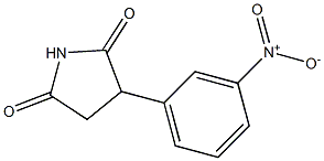 2-(m-Nitrophenyl)succinimide Structure