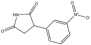 2-(m-Nitrophenyl)succinimide,,结构式