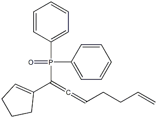 1-(1-Cyclopentenyl)-1-(diphenylphosphinyl)-1,2,6-heptatriene,,结构式