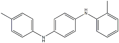 N-(2-メチルフェニル)-N'-(4-メチルフェニル)-p-フェニレンジアミン 化学構造式