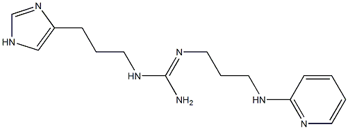 1-[3-(1H-Imidazol-4-yl)propyl]-2-[3-(2-pyridinylamino)propyl]guanidine Struktur