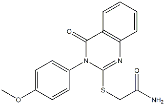  2-(2-Amino-2-oxoethylthio)-3-(4-methoxyphenyl)-quinazolin-4(3H)-one