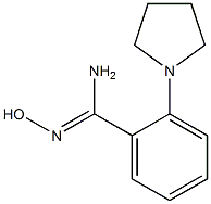 2-(ピロリジン-1-イル)ベンズアミドオキシム 化学構造式