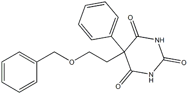 5-Phenyl-5-(2-benzyloxyethyl)pyrimidine-2,4,6(1H,3H,5H)-trione,,结构式