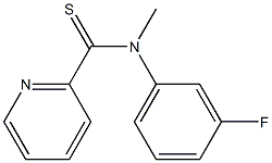 N-[3-Fluorophenyl]-N-methylpyridine-2-carbothioamide Structure