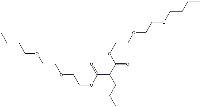Butane-1,1-dicarboxylic acid bis[2-(2-butoxyethoxy)ethyl] ester Structure